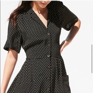 Urban outfitters midi polka dot dress